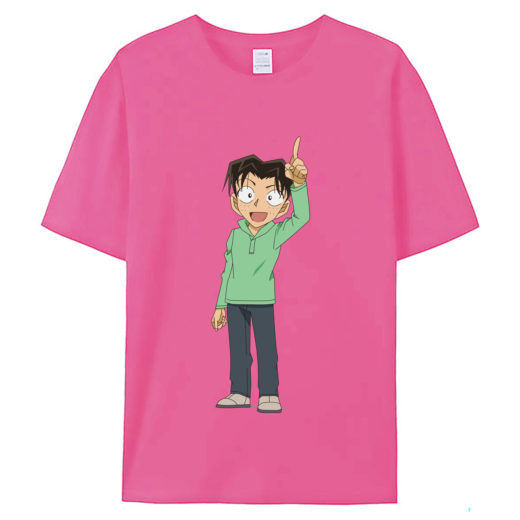 （画像用） 名探偵コナン 円谷 光彦 つぶらや みつひこ Detective Conan Mitch Tennyson レディースカジュアルプリントTシャツ（綿100％）